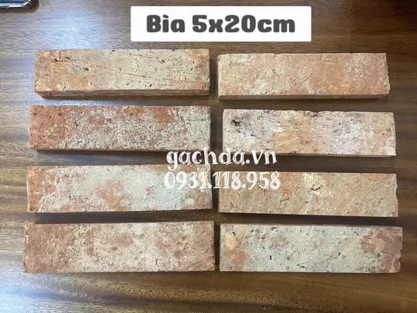 Gạch cổ bìa ốp tường 5x20-21 cm hai cạnh thẳng