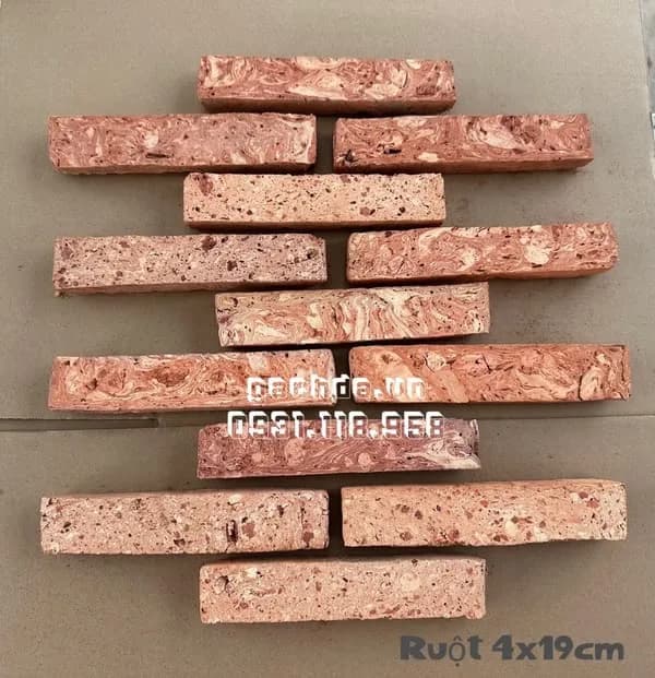 Gạch cổ ruột ốp tường 4x19-20 cm ốp trang trí