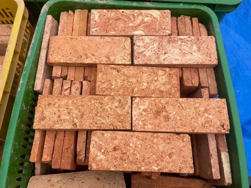 Gạch cổ ruột ốp tường 7x19-20 cm ốp trang trí