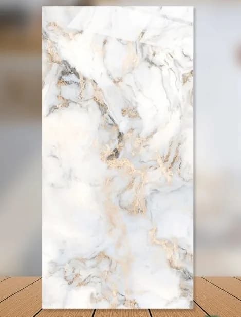 Gạch lát nền 60X120 Catalan 12009 đá bóng trắng vân vàng