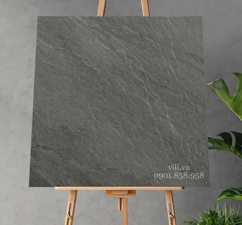 Gạch lát nền 60X60 Feliz 661202 đá nhám sần xám xi măng