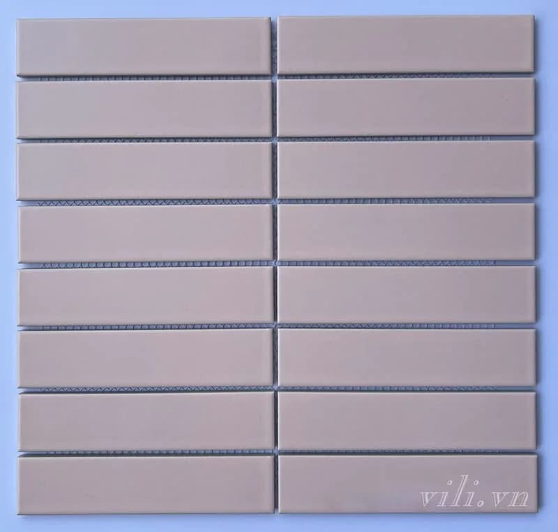 Gạch mosaic que đũa 3202M màu hồng