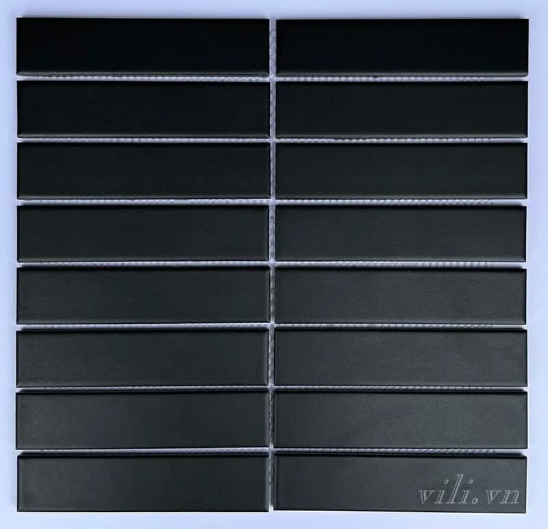 Gạch mosaic que đũa 3208M màu đen