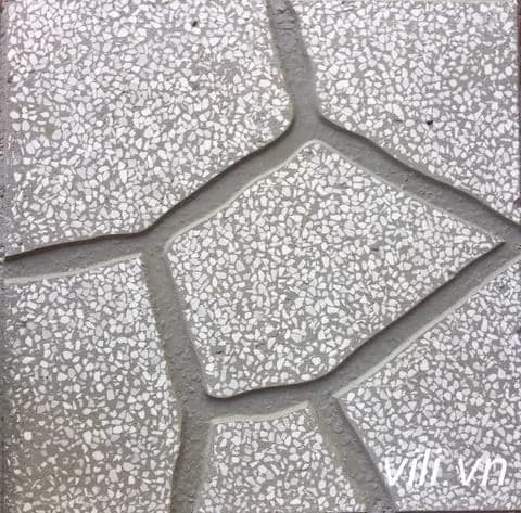 Gạch Lát Vỉa Hè 40x40 Terrazzo Giả Đá Xám