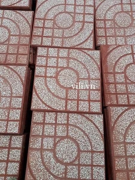 Gạch Lát Vỉa Hè 40x40 Terrazzo Mắt Nai Vàng