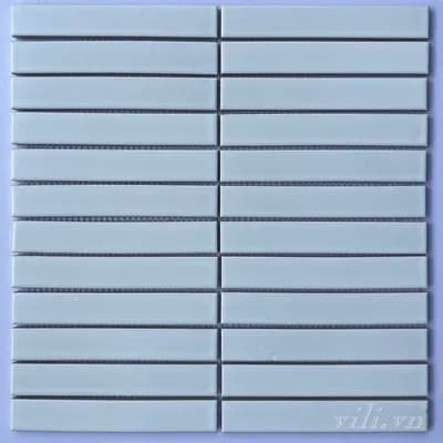 Gạch mosaic que đũa 2201M màu trắng