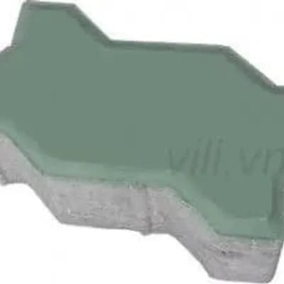 Gạch Vỉa Hè Terrazzo Con Sâu Xanh