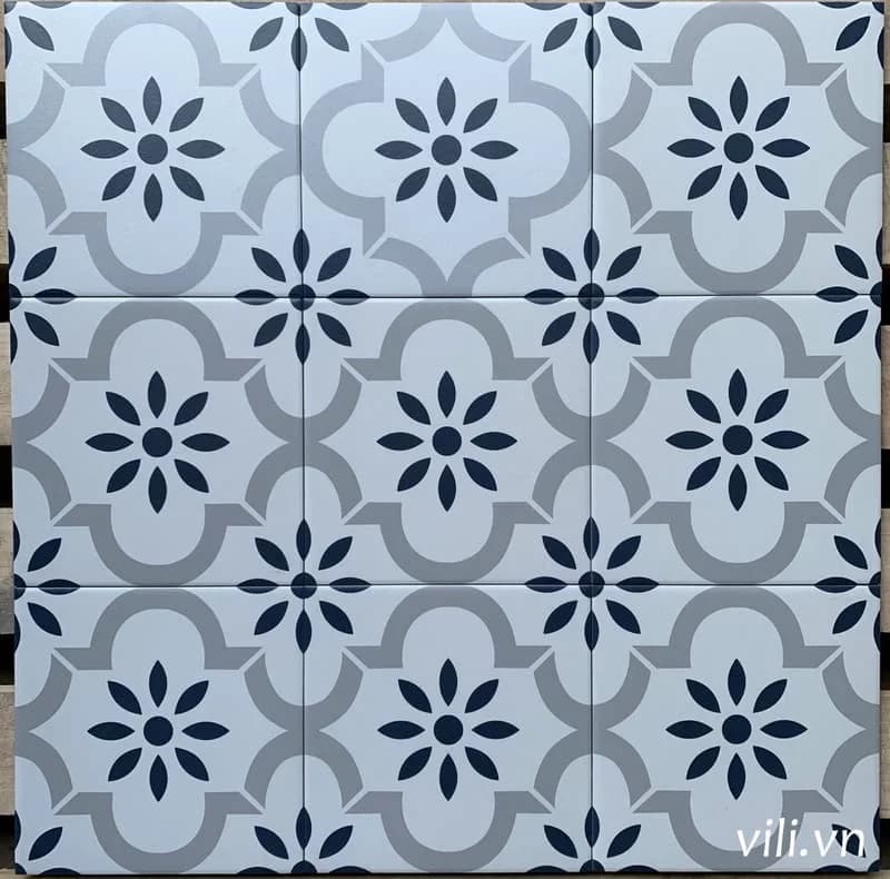 Gạch bông lát nền 20x20 VL202 cổ điển