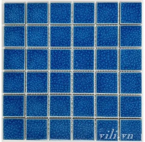 Gạch trang trí mosaic men rạn đơn sắc MHG 918