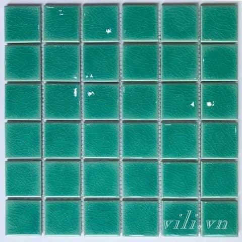 Gạch trang trí mosaic men rạn đơn sắc MHG 919