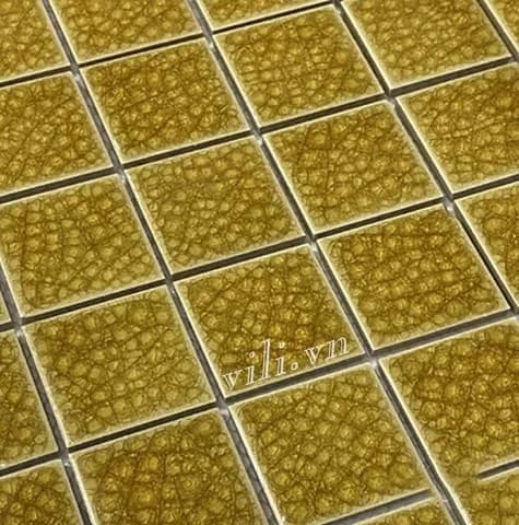 Gạch trang trí mosaic men rạn đơn sắc MHG 937