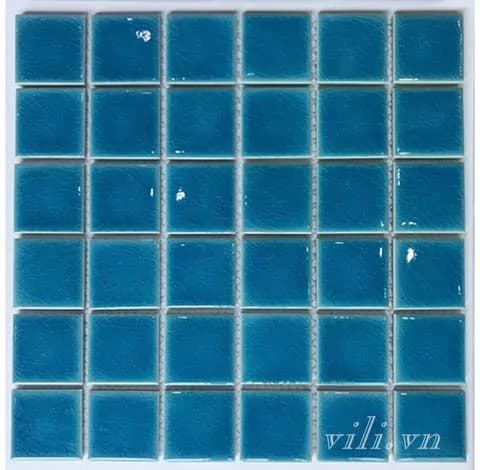 Gạch trang trí mosaic men rạn đơn sắc MHG 960