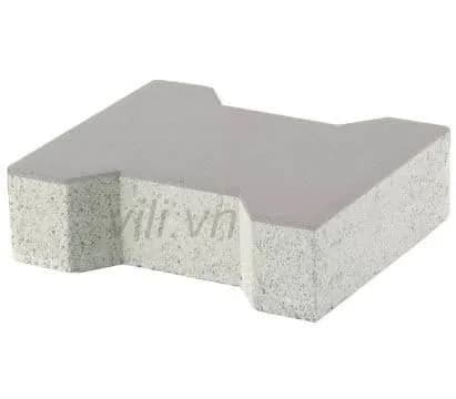 Gạch Vỉa Hè Terrazzo Chữ I Xám
