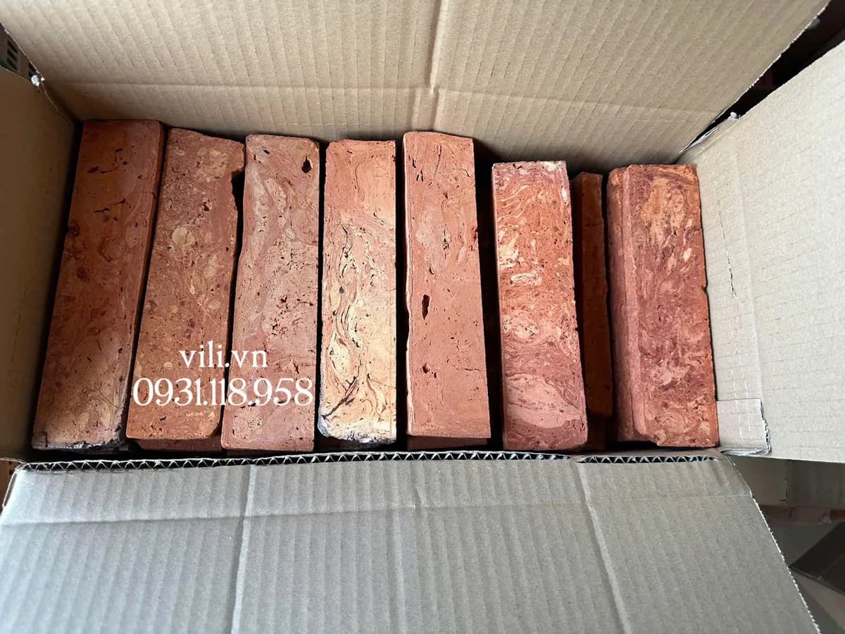 Gạch cổ bìa ốp tường 4.8 - 5x19-20 cm ốp trang trí